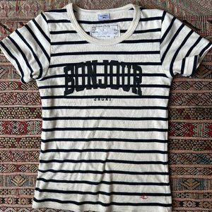 Sacai X Petit Bateau tee 8Y